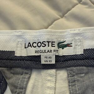Lacoste White shorts, never worn